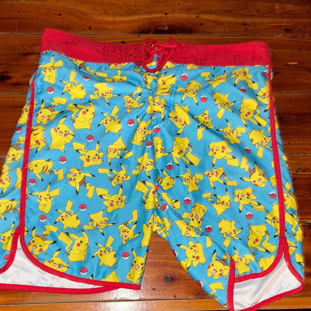 Pokémon Medium Colorful Pikachu Swim Shorts